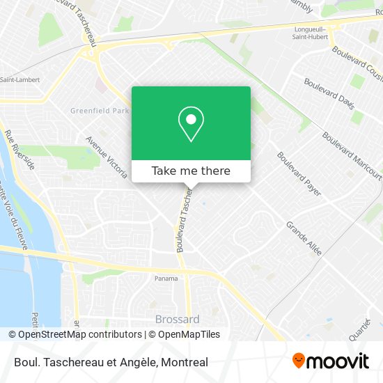 Boul. Taschereau et Angèle map
