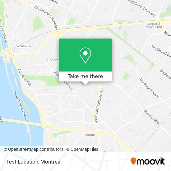 Test Location map