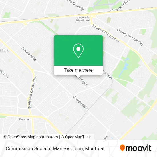 Commission Scolaire Marie-Victorin map