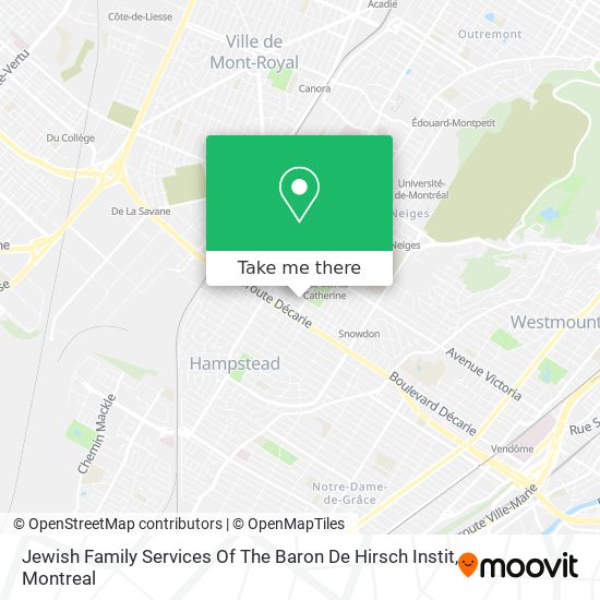 Jewish Family Services Of The Baron De Hirsch Instit map