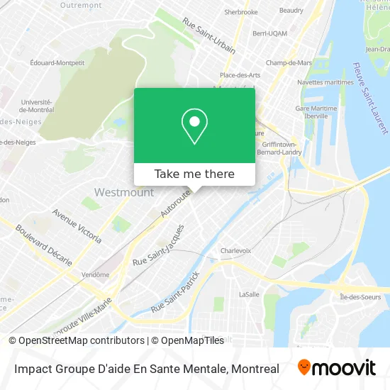 Impact Groupe D'aide En Sante Mentale map