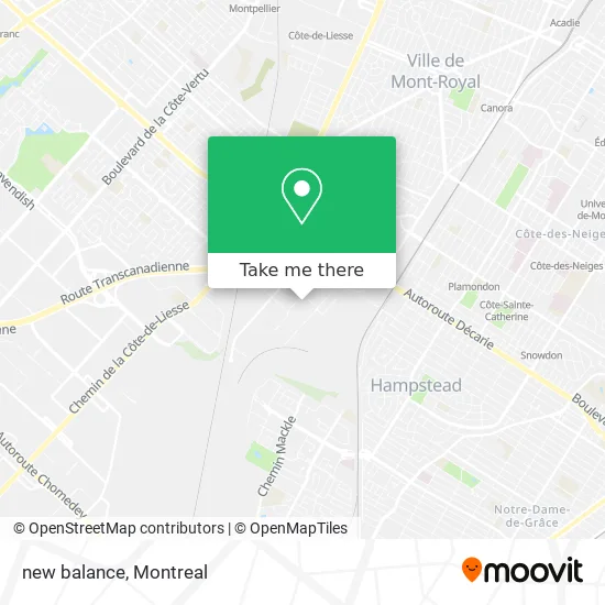 new balance map