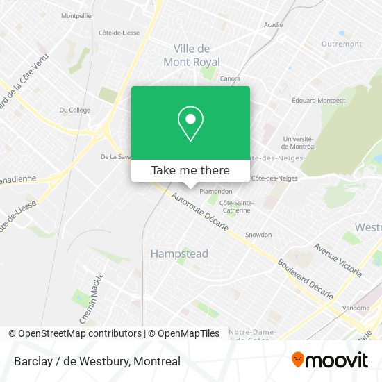 Barclay / de Westbury map