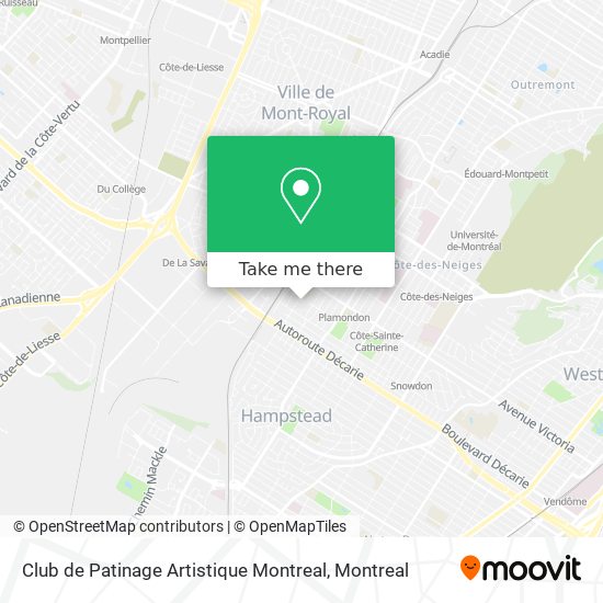 Club de Patinage Artistique Montreal map