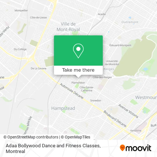 Adaa Bollywood Dance and Fitness Classes map