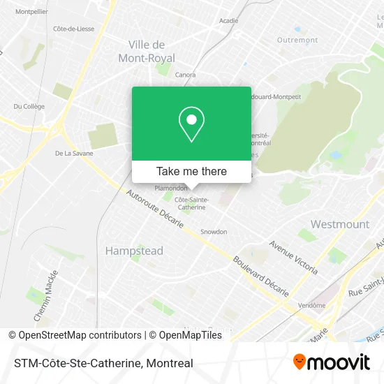 STM-Côte-Ste-Catherine map