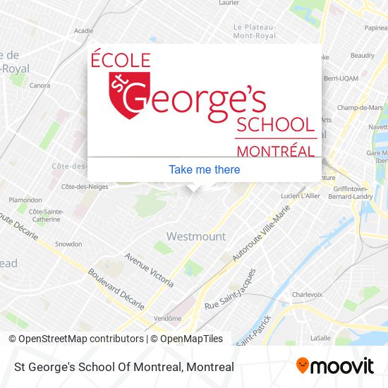 St George's School Of Montreal map