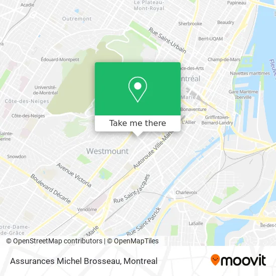 Assurances Michel Brosseau map