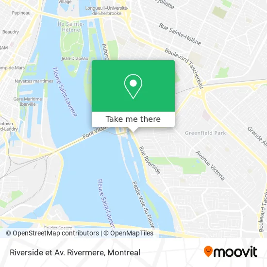 Riverside et Av. Rivermere map