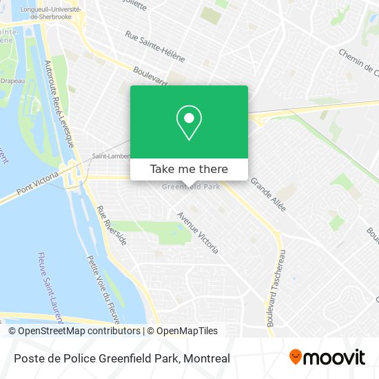 Poste de Police Greenfield Park map