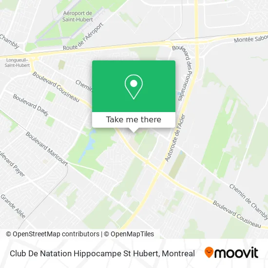 Club De Natation Hippocampe St Hubert map