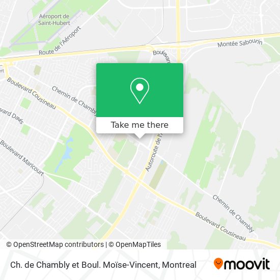 Ch. de Chambly et Boul. Moïse-Vincent map
