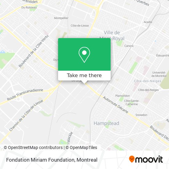 Fondation Miriam Foundation map