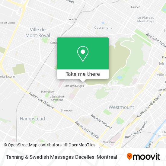 Tanning & Swedish Massages Decelles map