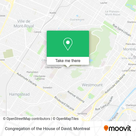 Congregation of the House of David map