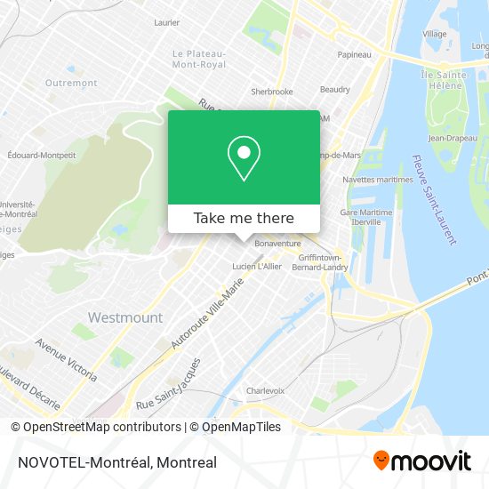 NOVOTEL-Montréal map