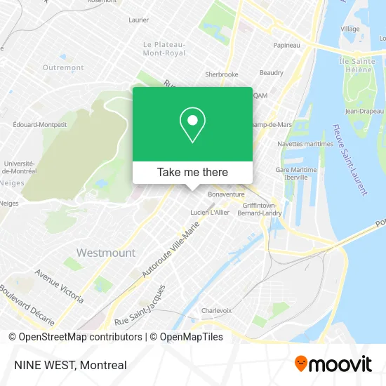 NINE WEST map