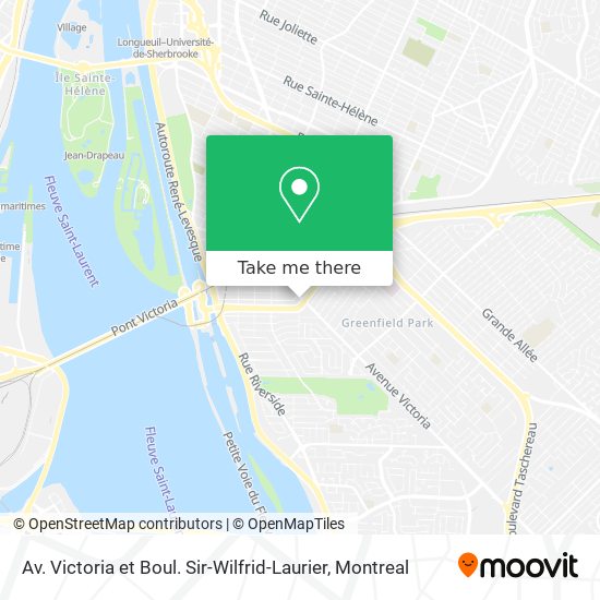 Av. Victoria et Boul. Sir-Wilfrid-Laurier map