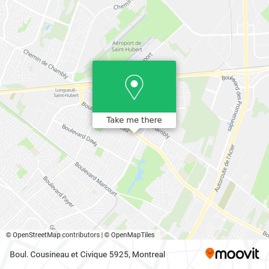 Boul. Cousineau et Civique 5925 map