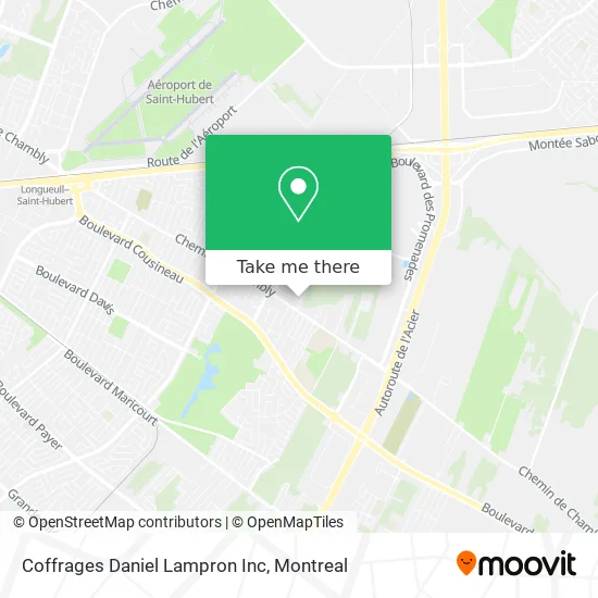 Coffrages Daniel Lampron Inc map