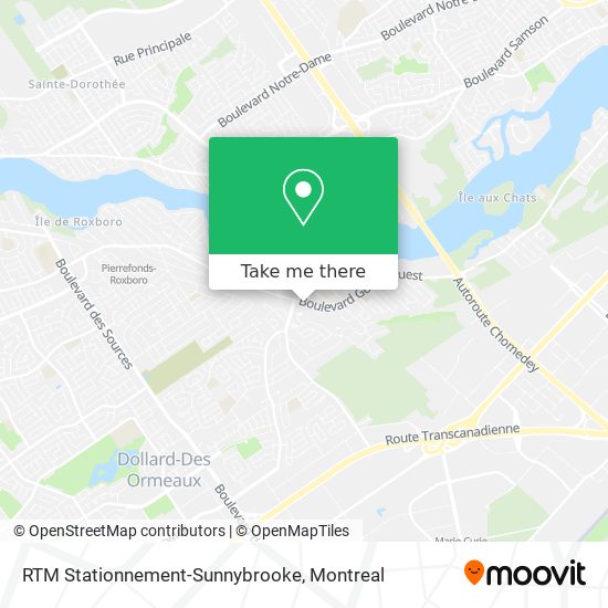 RTM Stationnement-Sunnybrooke map