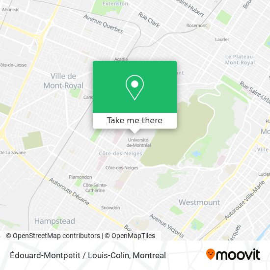 Édouard-Montpetit / Louis-Colin map