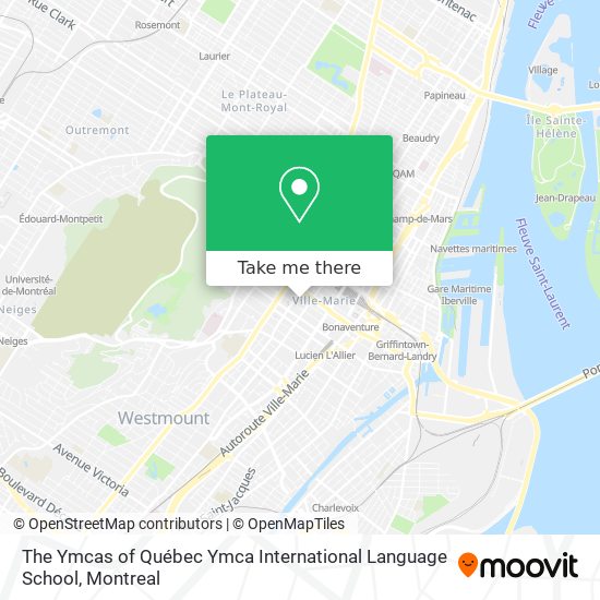 The Ymcas of Québec Ymca International Language School map
