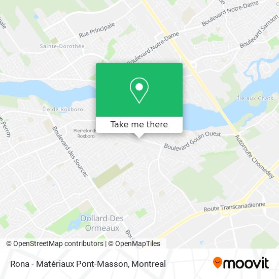 Rona - Matériaux Pont-Masson map