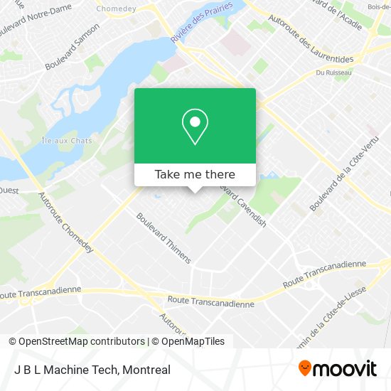 J B L Machine Tech map