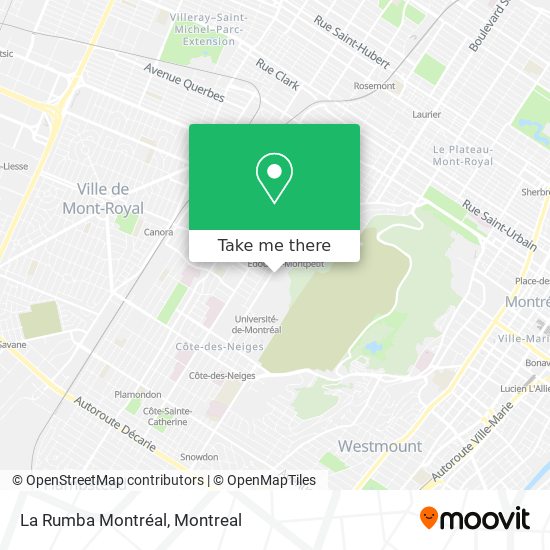 La Rumba Montréal map