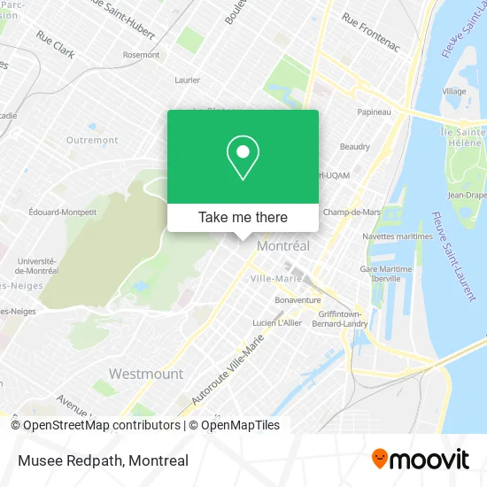 Musee Redpath map