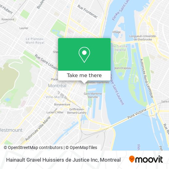 Hainault Gravel Huissiers de Justice Inc map