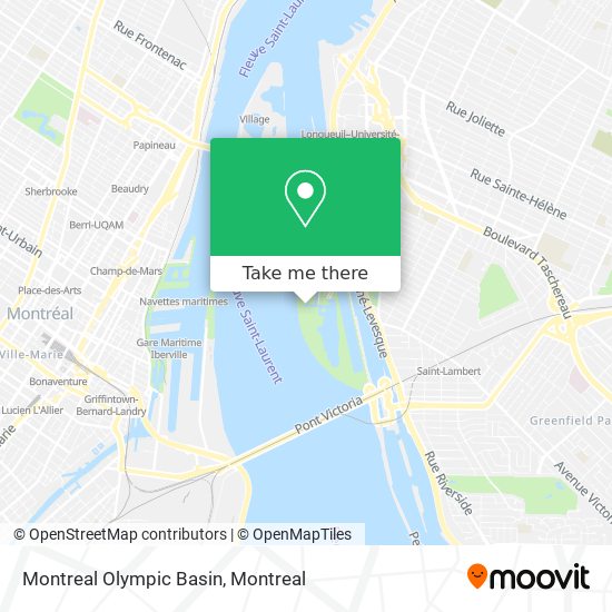 Montreal Olympic Basin map