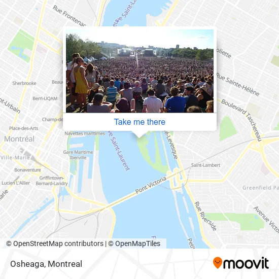 Osheaga map