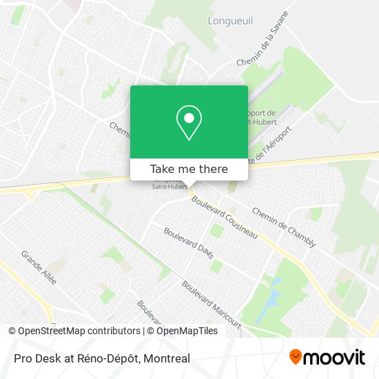 Pro Desk at Réno-Dépôt map