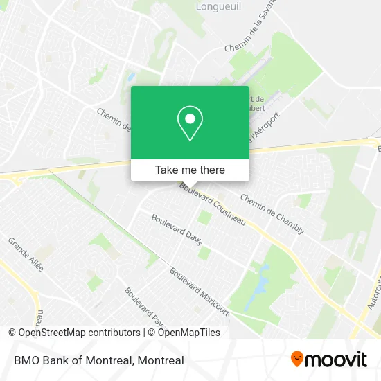 BMO Bank of Montreal map