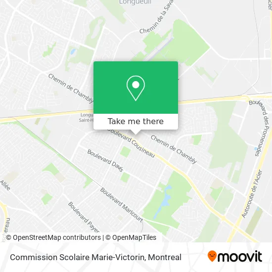 Commission Scolaire Marie-Victorin map