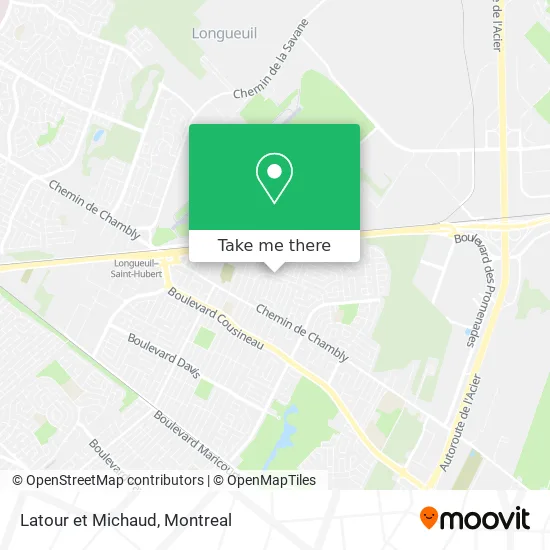 Latour et Michaud map