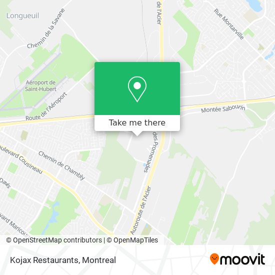 Kojax Restaurants map