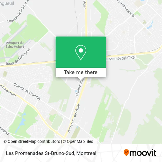 Les Promenades St-Bruno-Sud map
