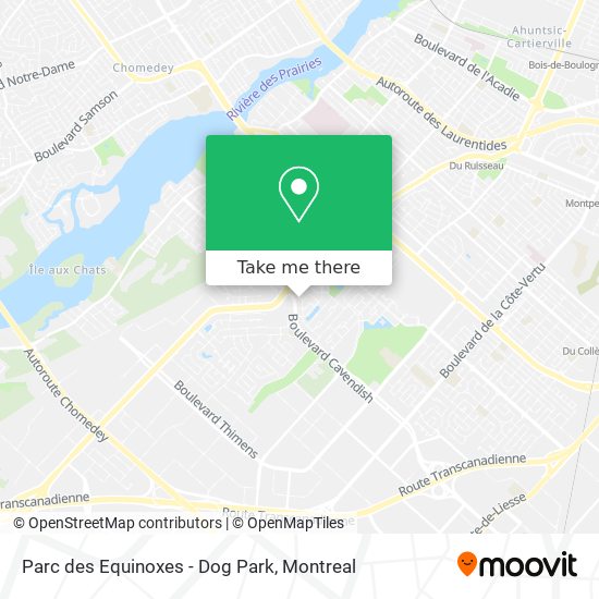 Parc des Equinoxes - Dog Park map