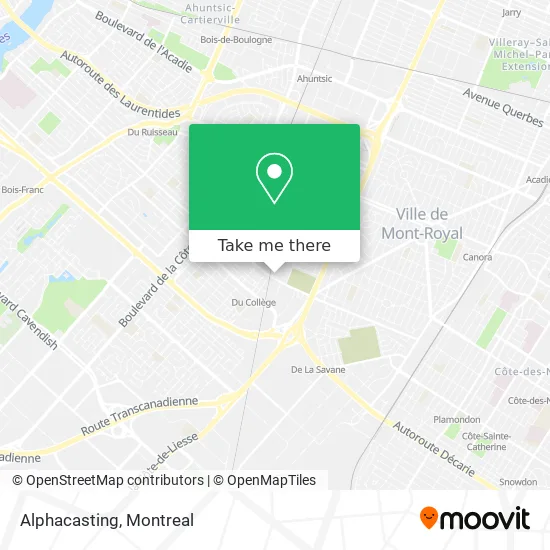 Alphacasting map