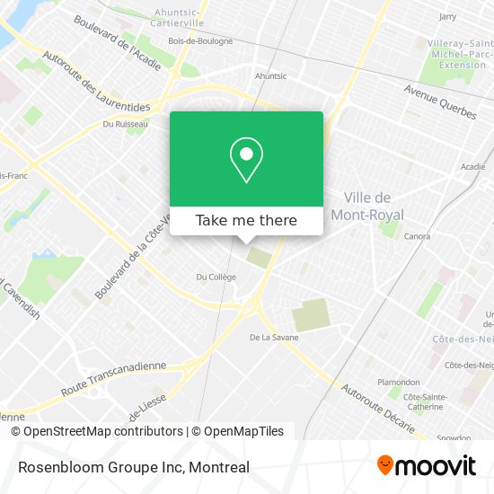 Rosenbloom Groupe Inc map