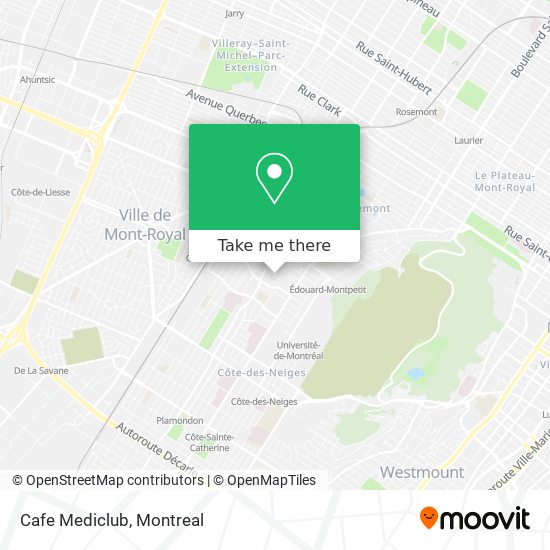 Cafe Mediclub map