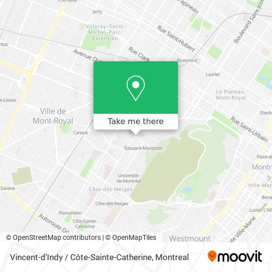 Vincent-d'Indy / Côte-Sainte-Catherine map