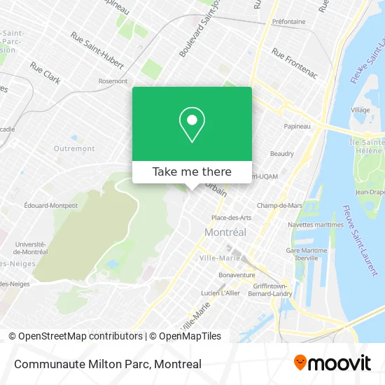 Communaute Milton Parc map
