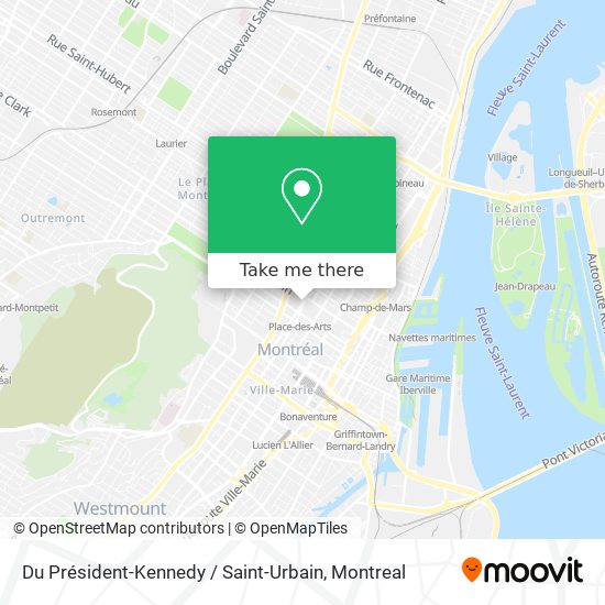 Du Président-Kennedy / Saint-Urbain map