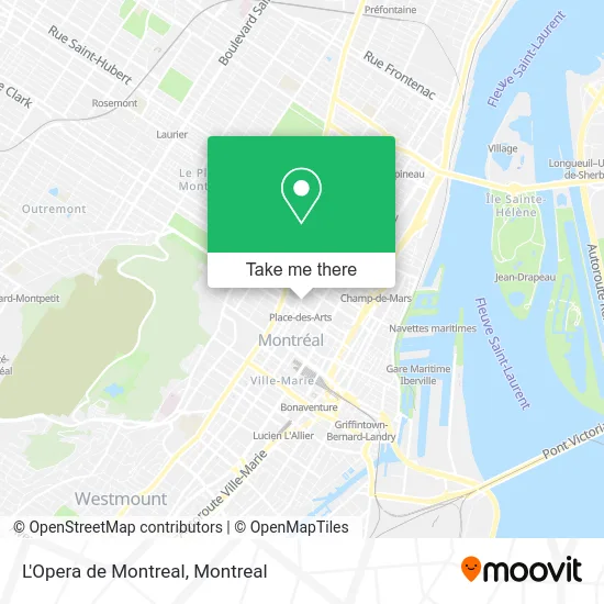 L'Opera de Montreal map