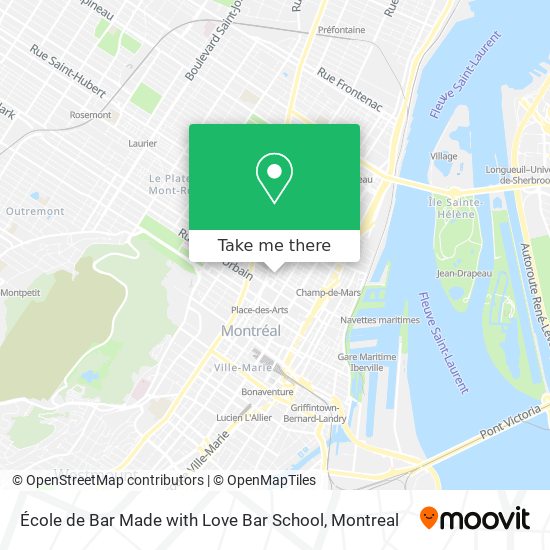 École de Bar Made with Love Bar School map