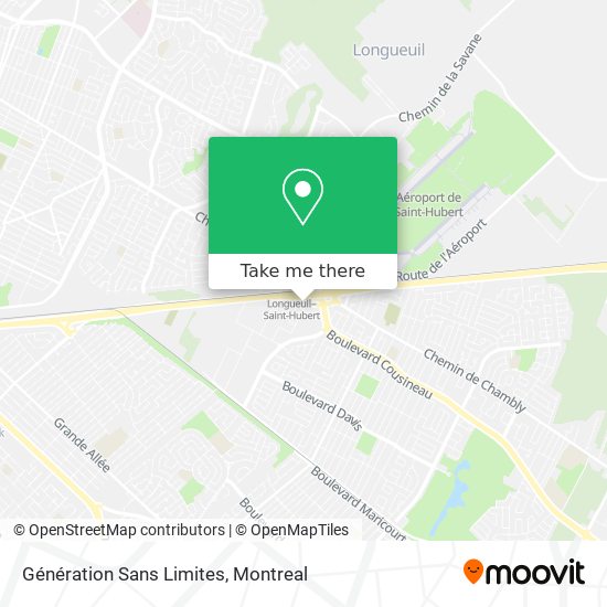 Génération Sans Limites map